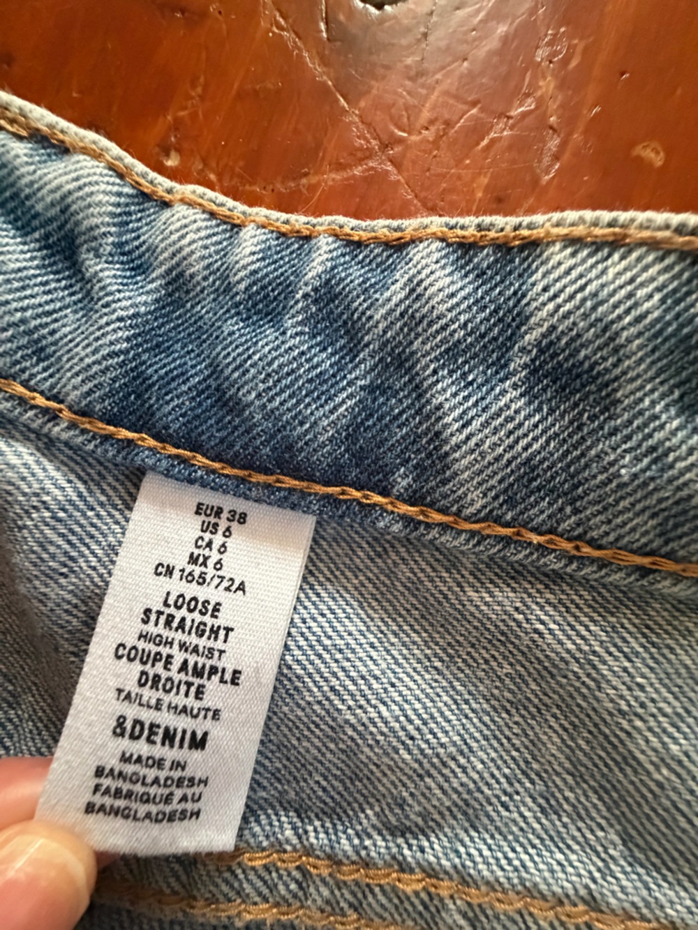 H&M Light Blue High Rise Ripped Jeans - Picture 3 of 3